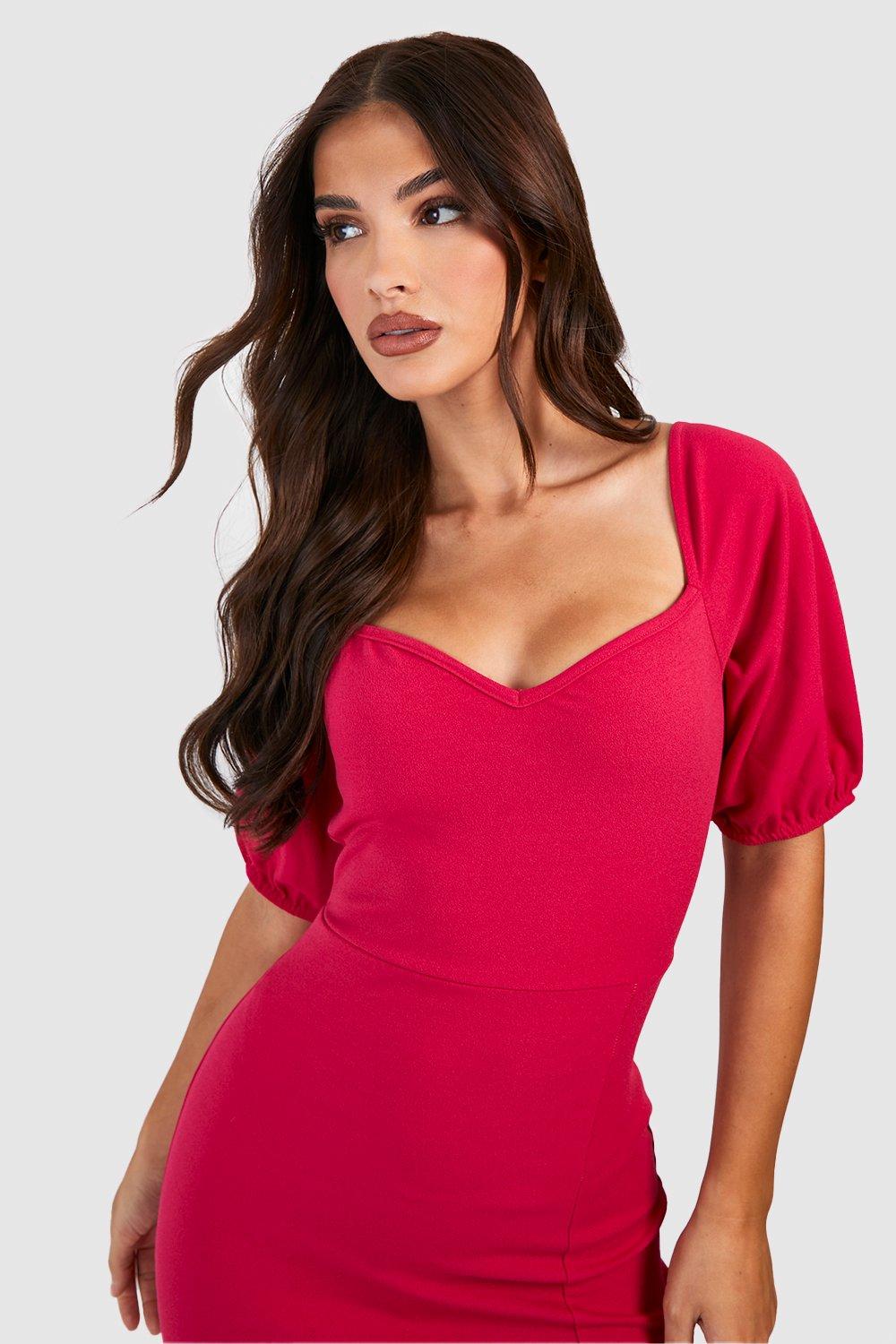 Boohoo sweetheart cheap dress